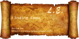 Linding Emma névjegykártya